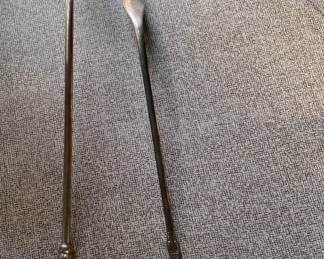 Antique Ornate Silver Plate Punch Ladles