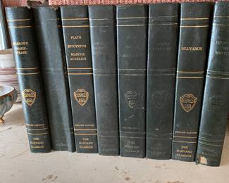 Vintage Classic Harvard Collection Leather Bound Books Set of 12,1938