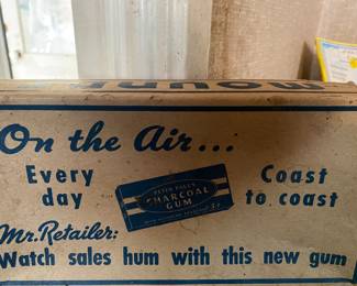 Vintage Cardboard Mounds Candy Box, Store Display