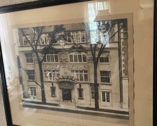 Antique Framed House Print