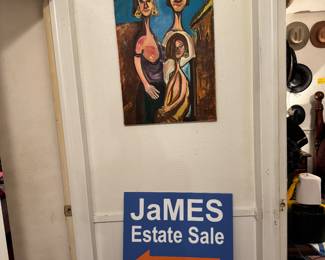 Painting unframes canvas