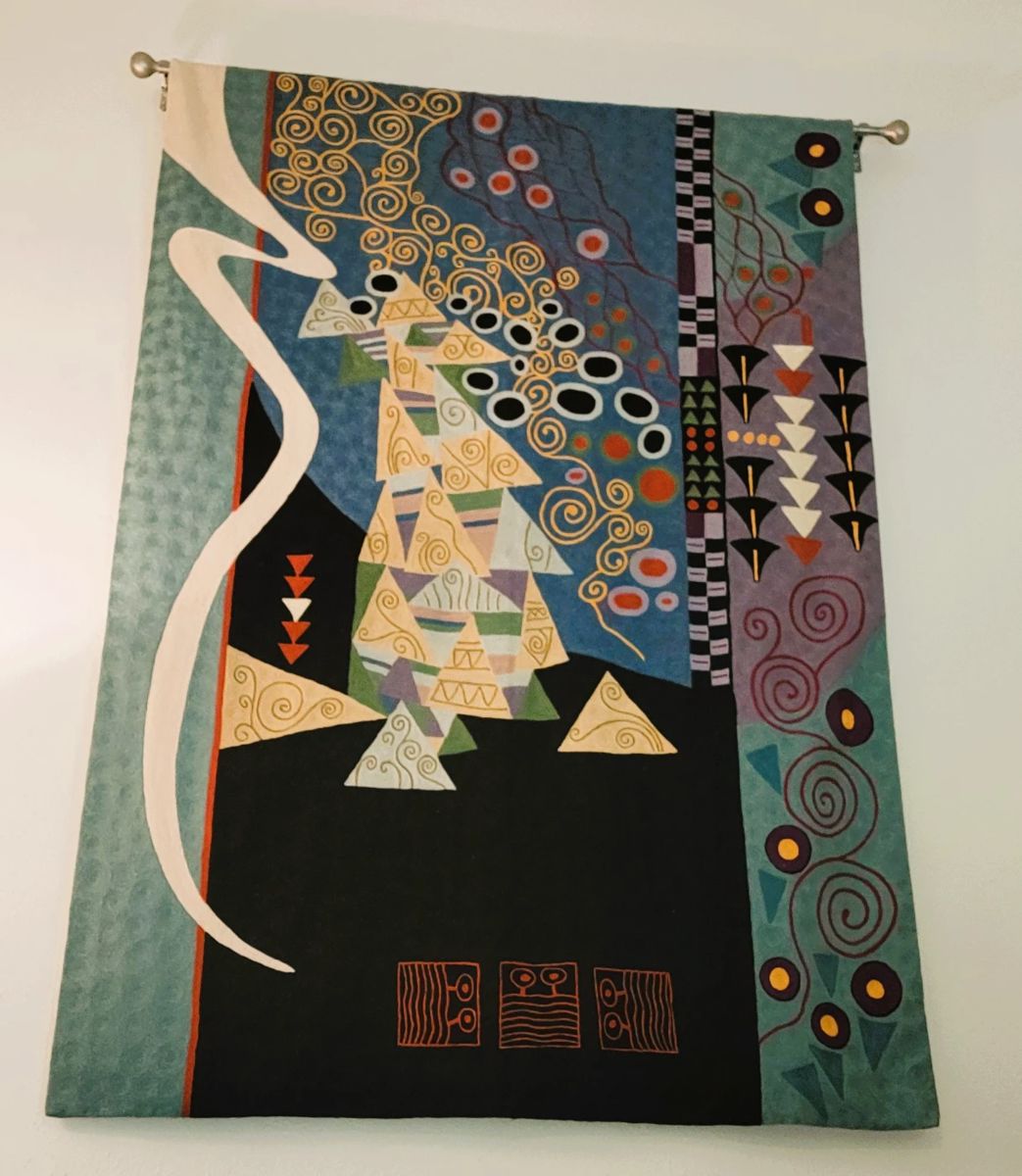 Large colorful tapestry