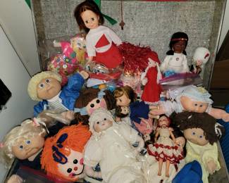 Cabbage patch and more dolls