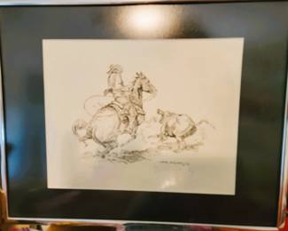 Framed Cowboy Art
