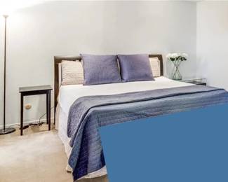 King size sleep number bed with Italian-made headboard