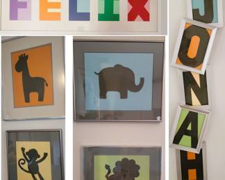 Children's room wall art