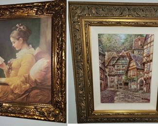 Gold Framed Art