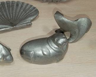 Modern Chrome Figurines