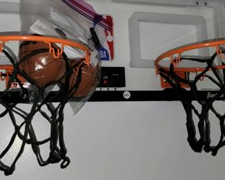 Door mount basketball hoops