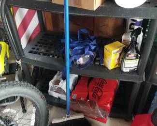 Plastic shelving units