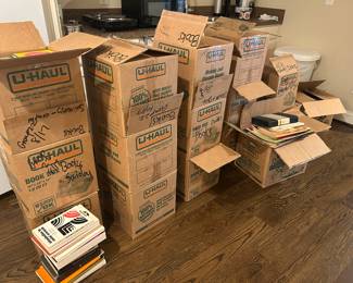 Boxes of Sociology books