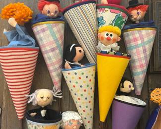 Pop up Cone puppets