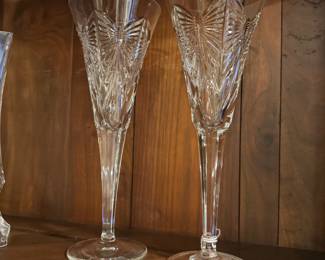 Pair of Waterford flutes