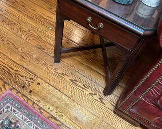 One of a pair of end tables