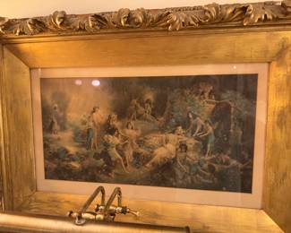 Large antique engraving 