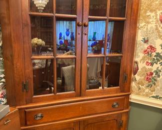 Craftique corner cupboard