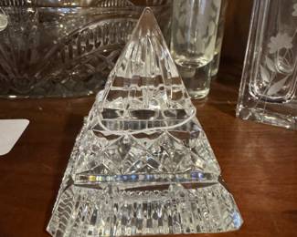 One of a pair of Waterford pyramids