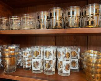 Mid century glassware