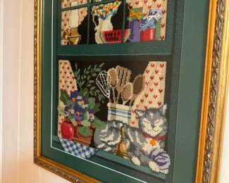 Cute framed needlework 