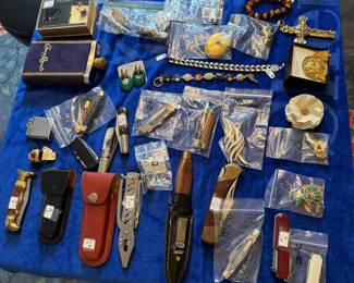 Knives and pins and more