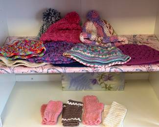 Stunning handmade hats and gloves - these are gorgeous!!