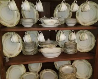 A beautiful 88 Piece Rose China Set from Occupied Japan