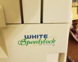 White Speedylock Sewing Machine