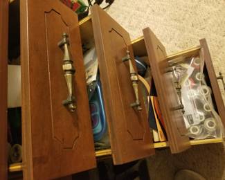 Drawers Full of Sewing Supplies