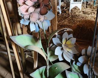Metal flowers