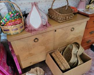 Lots of antique furniture