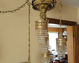 Beautiful brass hanging lamp