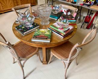 Andre Arbus (French, 1903-1969), French Modern sycamore and mahogany extension dining table, Provenance: Marie & Cyril Grisot, Paul Bernt, Paris