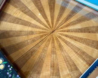 Andre Arbus (French, 1903-1969), French Modern sycamore and mahogany extension dining table, Provenance: Marie & Cyril Grisot, Paul Bernt, Paris