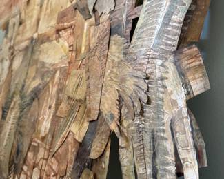 Keith Parelli (New Orleans), "Firefly," mixed media monotype collage, 2009