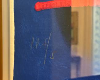 Orlando Agudelo-Botero (Columbian, b. 1946)​​​​​​​,&nbsp;untitled abstract figural, serigraph, printers proof, signed, ed. 4/5