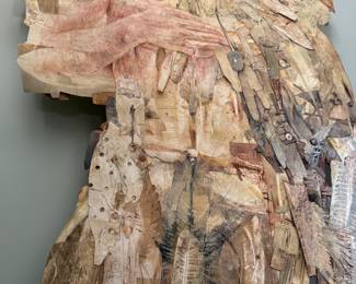 Keith Parelli (New Orleans), "Firefly," mixed media monotype collage, 2009