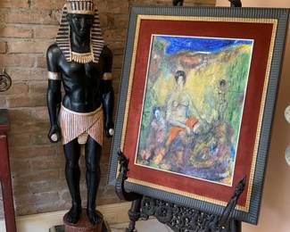 Mila Strok painting, Toscano Egyptian God