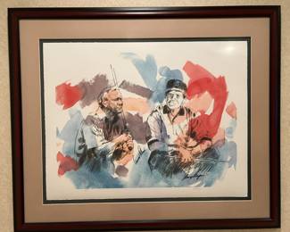 Autographed Art Arnold Palmer and Gary Player