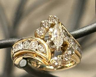 14K Diamond Ring