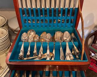 Silver plated flatware