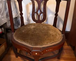 Antique inlaid chair
