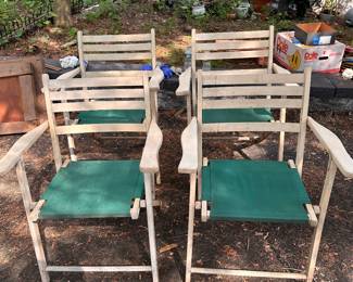 Vintage folding deck chair