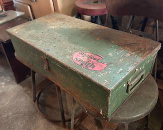 Green metal box