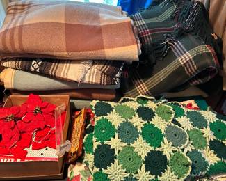 Afghans and vintage blankets