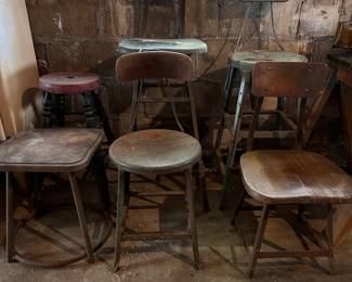Vintage industrial stools