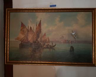 As is oil painting by a listed artist