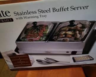 Never opened!  I can use this at my next catering, so get it while it lasts.