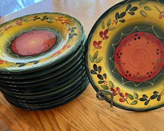Corsica by Province. 12 dinner plates retail for $39 each, $10 each at this sale!