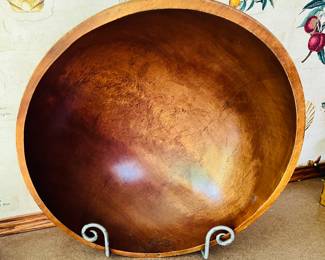 Large wooden dough bowl. Great piece!