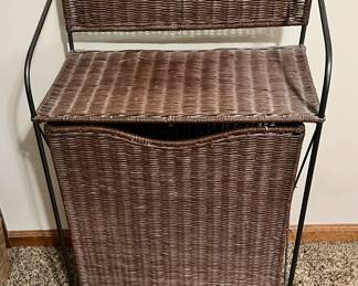 Wicker hamper.